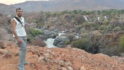 Rio Kinene, seperando Namibia y Angola