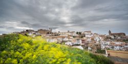 Vista de Cáceres al atardecer