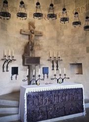 Interior de la Ermita en Pollença